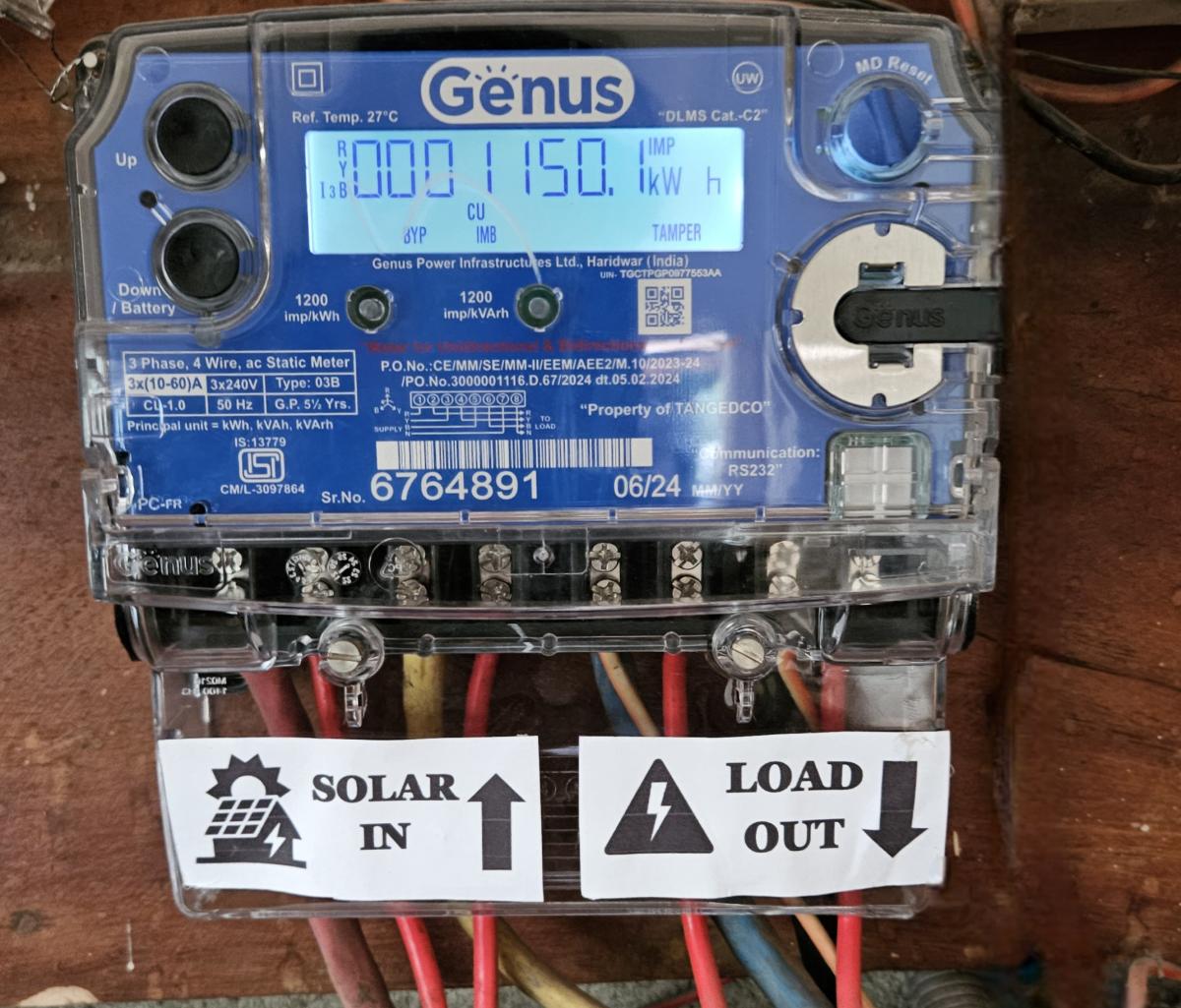 12Years-Under-Sun-Two-Rooftop-Solar-Journeys_Solar-Bi-Directional-Meter-of-Harish-3KW-Plant