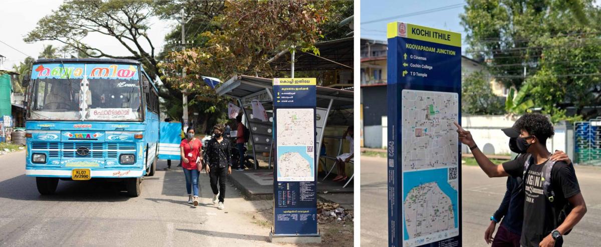 Wayfinding signages installed in Kochi.