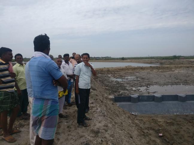 Construction of weir and water bed in Cuddalore, Tamil Nadu
