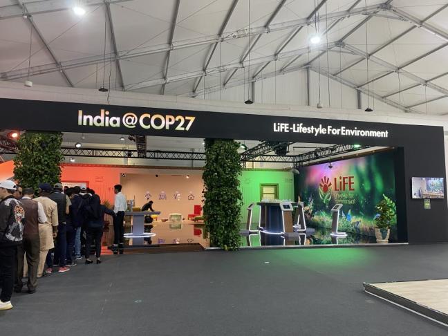 The India pavilion at COP27. Photo by Deepthi Swamy/WRI India