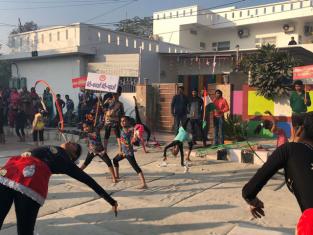 Raahgiri Day in Jhajjar not only celebrates road safety, but also includes social messages, encouraging women and girls of all ages to participate. Photo by Deputy Commissioners Office, Jhajjar, India